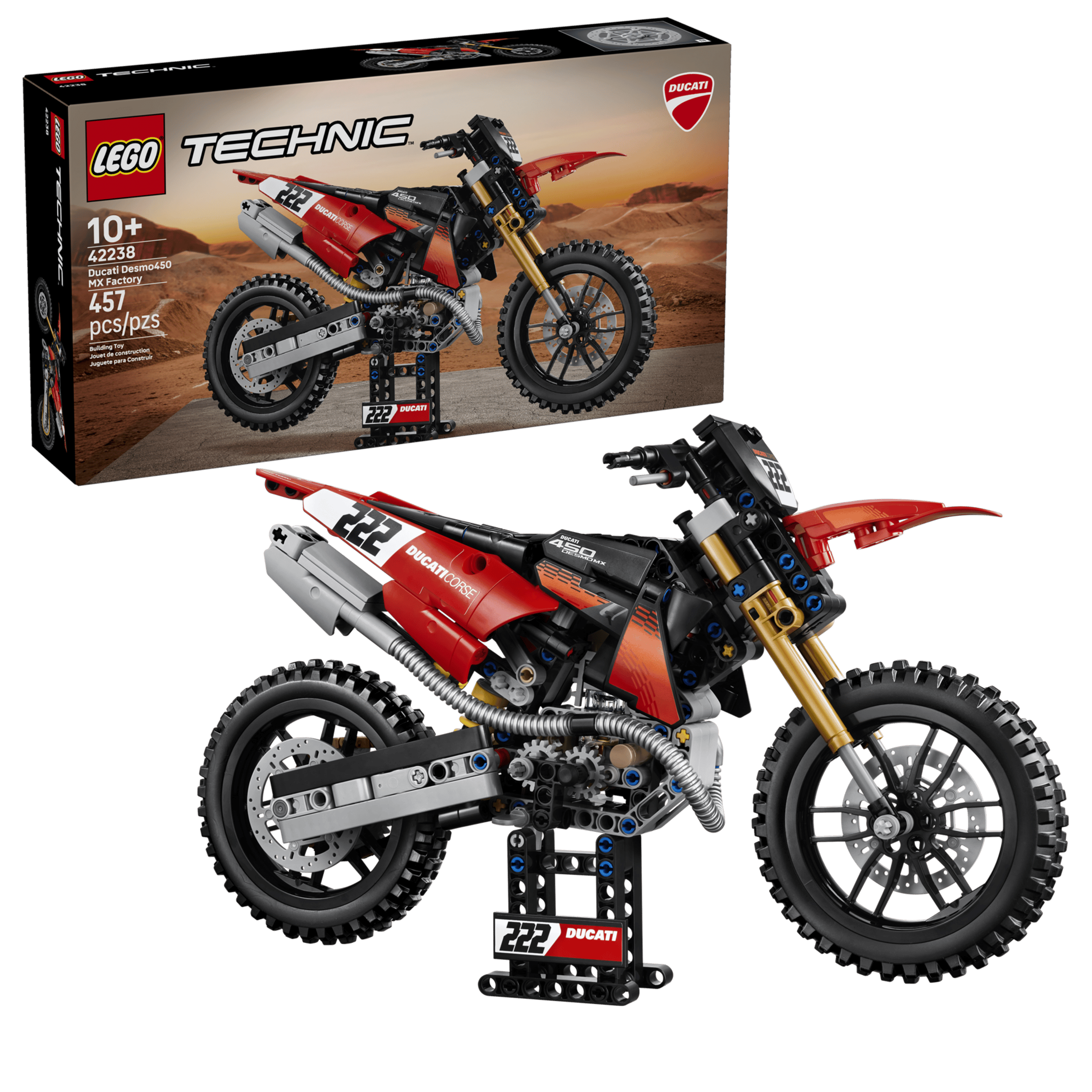 LEGO Technic 42238 Ducati Desmo450 MX Factory Motorcycle