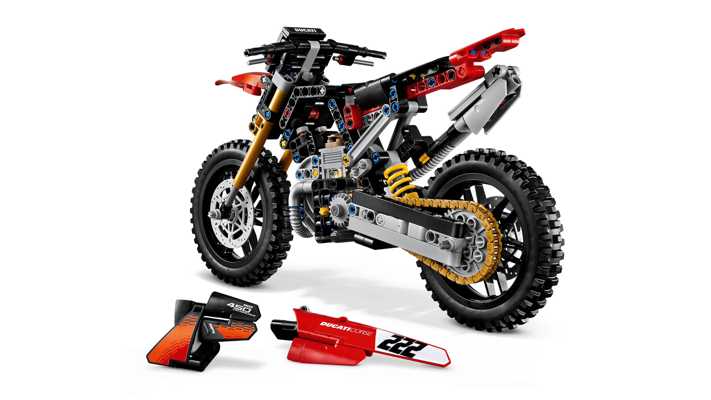 LEGO Technic 42238 Ducati Desmo450 MX Factory Motorcycle