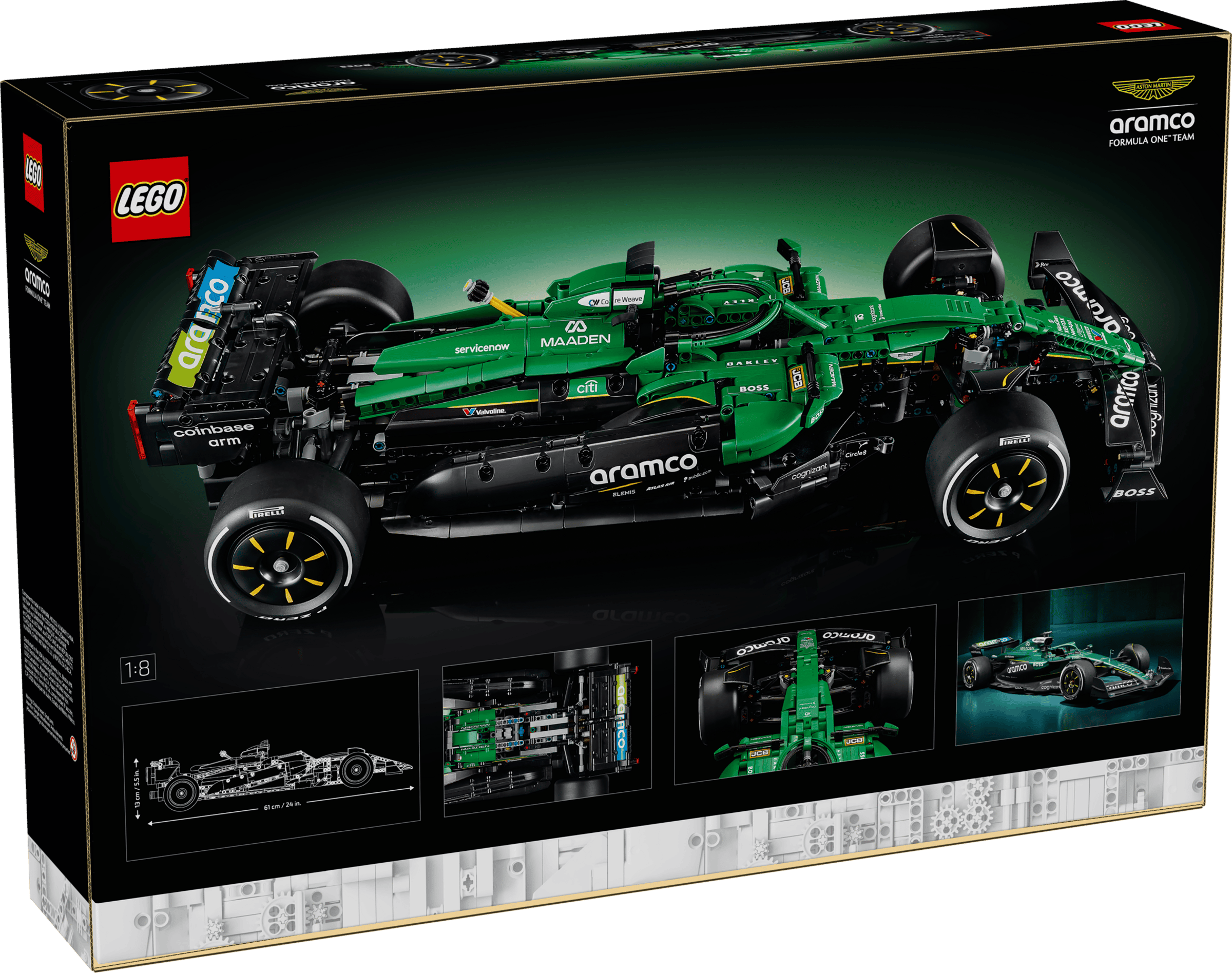 LEGO Technic 42240 Aston Martin Aramco AMR25 F1 Car