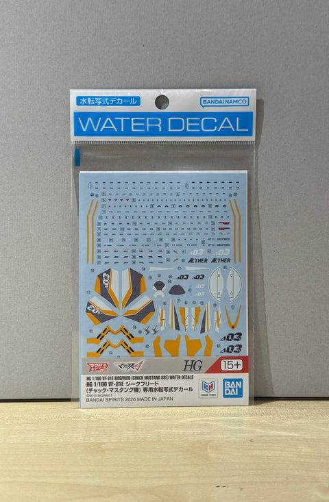 HG 1/100 VF-31E Siegfried (Chuck Mustang Use) - Water Decal