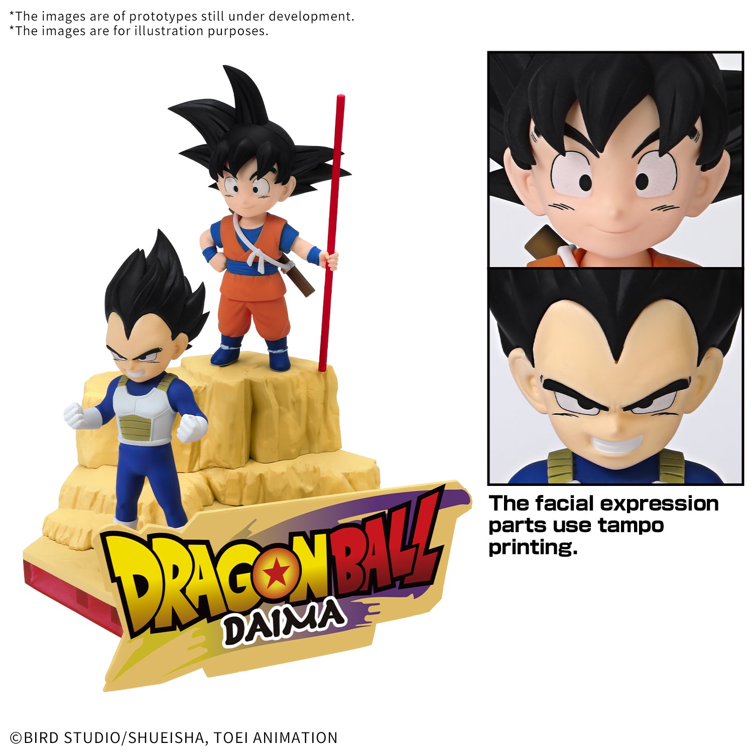 Dragon Ball Daima Model Kit Son Goku (Mini) & Vegeta (Mini)