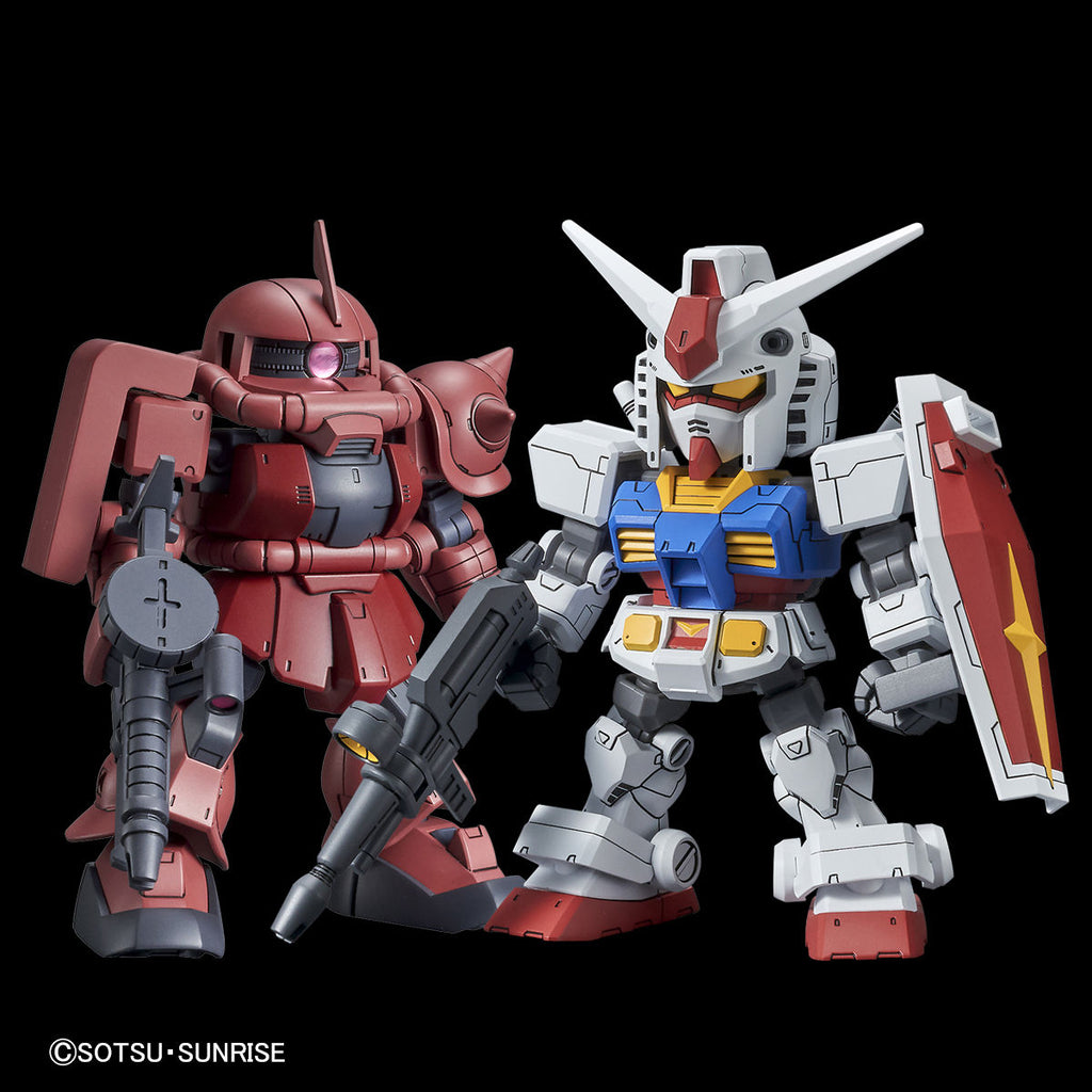 SD Gundam Cross Silhouette RX-78-2 Gundam & MS-06S ZAKU II