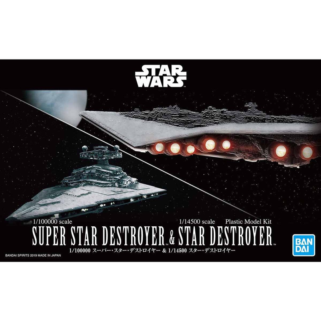 Bandai Star Wars Vehicle Model series - 1/100000 Super Star Destroyer & 1/14500 Star Destroyer