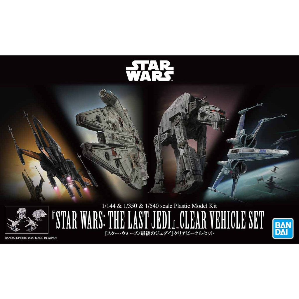 1/144 & 1/350 & 1/540 "Star Wars: The Last Jedi" Clear Vehicle Set