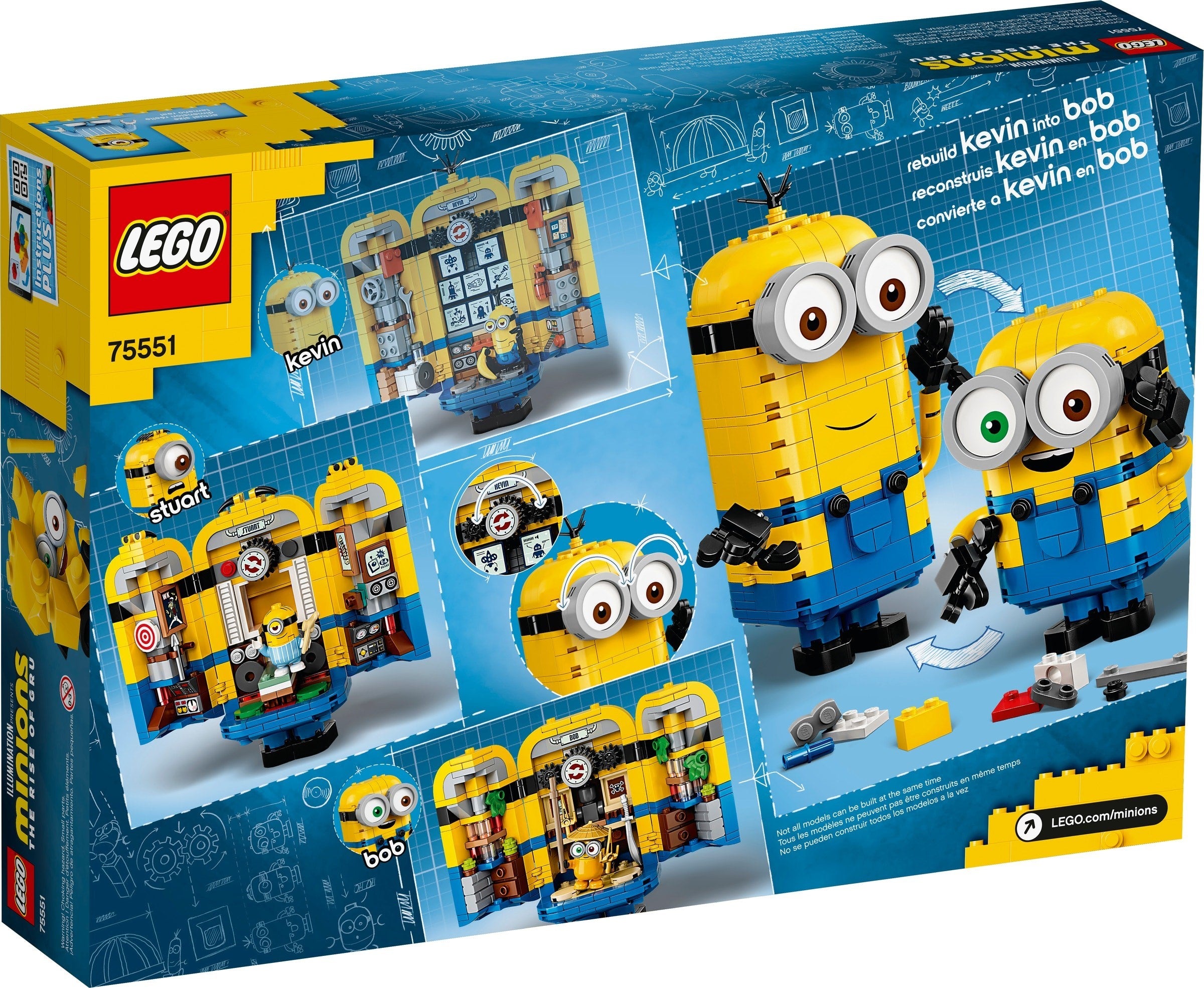 LEGO 75551 Brick-built Minions and their Lair