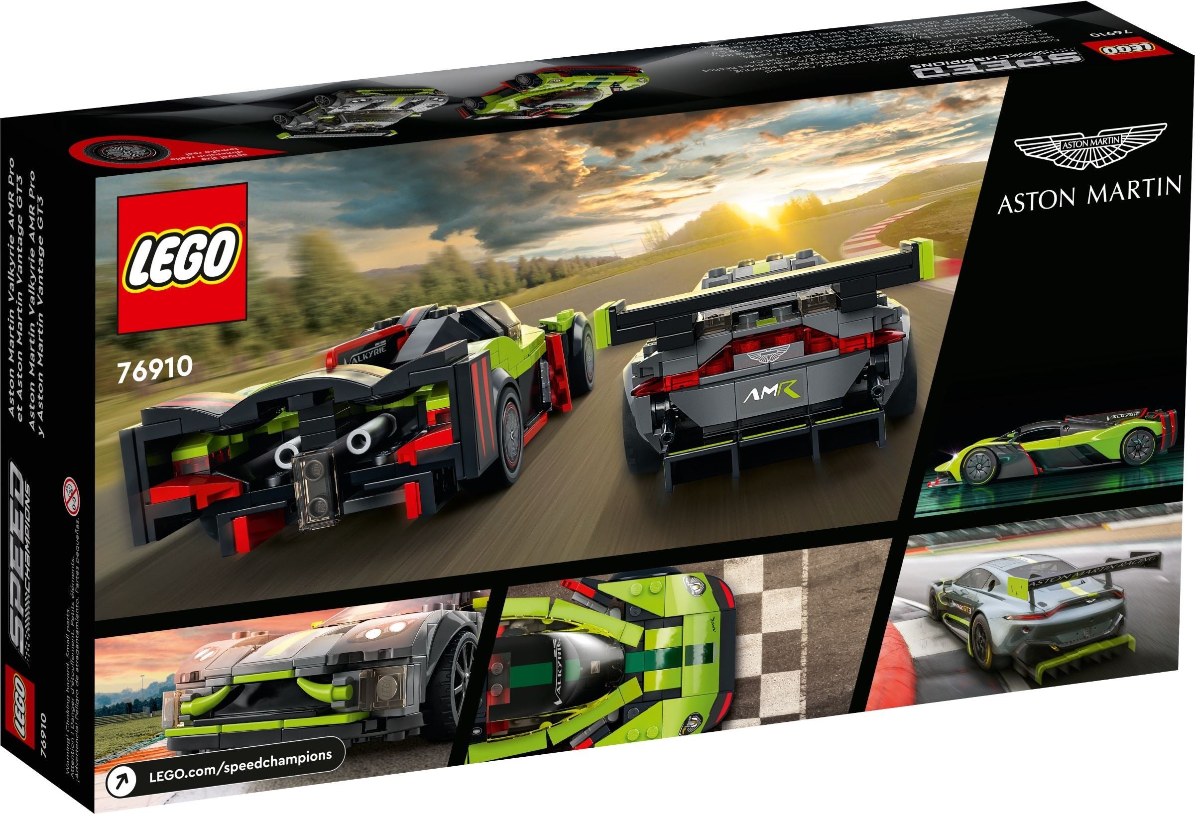 LEGO 76910 Aston Martin Valkyrie AMR Pro and Aston Martin Vantage GT3