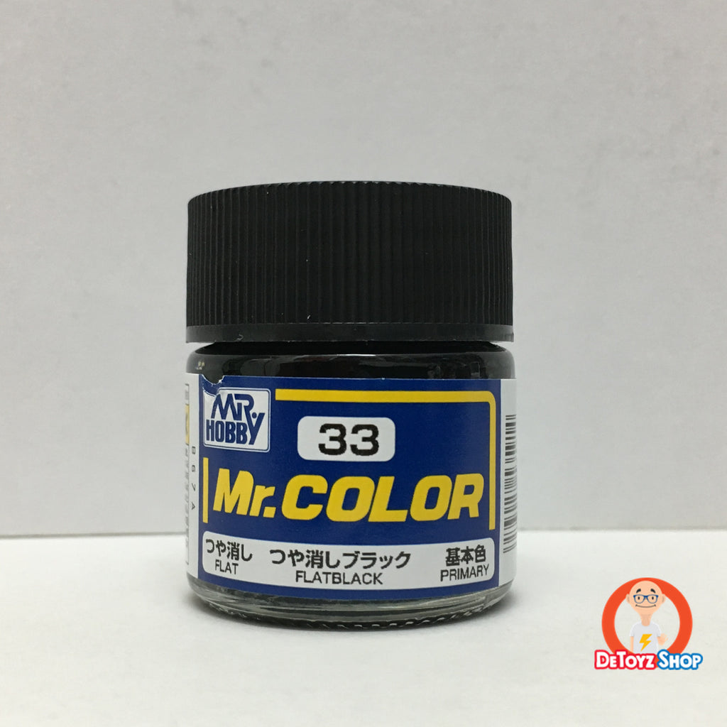 Mr Color C-33 Flat Black Flat Primary (10ml)