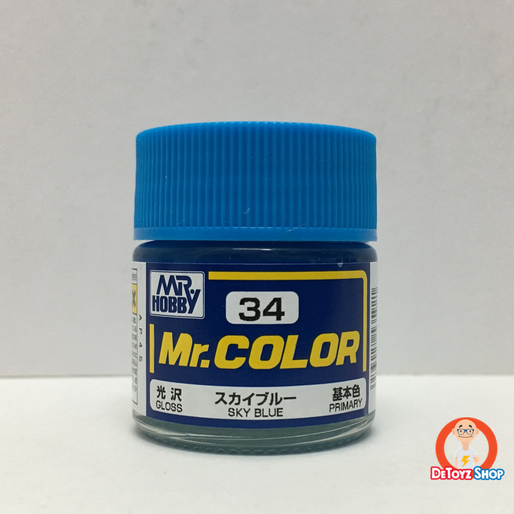 Mr Color C-34 Sky Blue Gloss Primary (10ml)