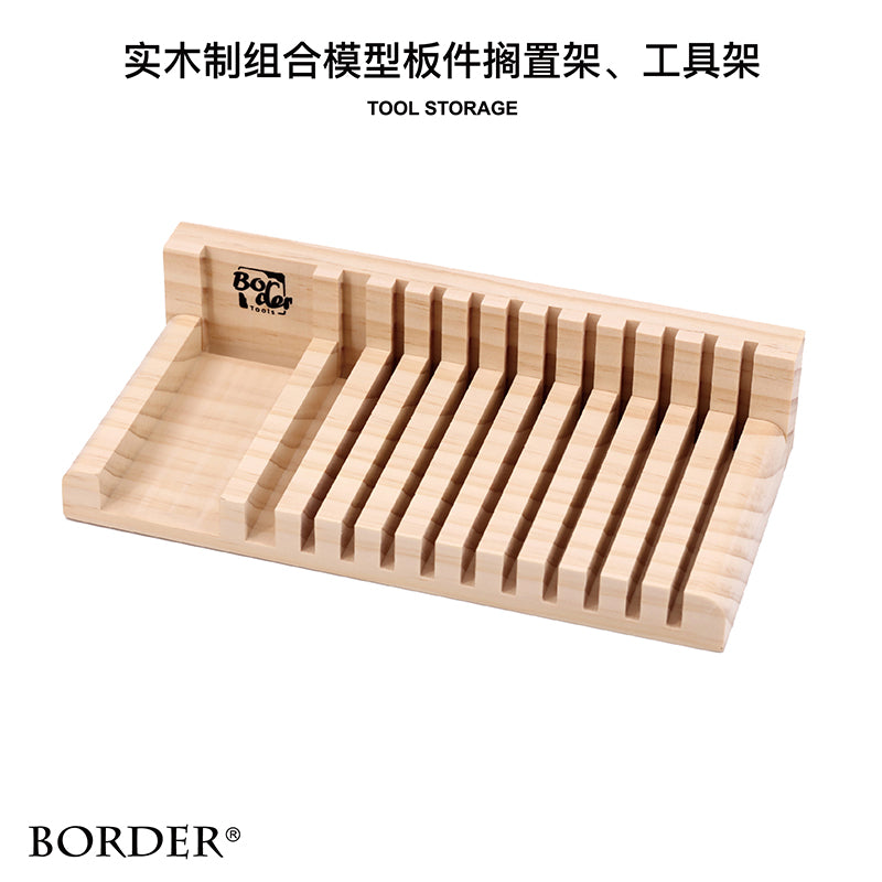 Border Model Tool Storage Wood Rack