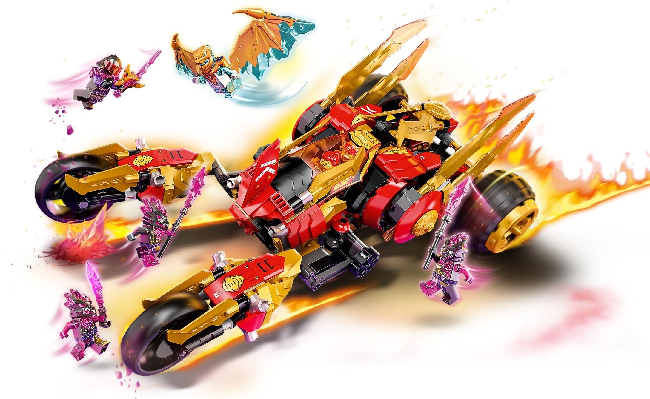 LEGO 71773 Kai's Golden Dragon Raider