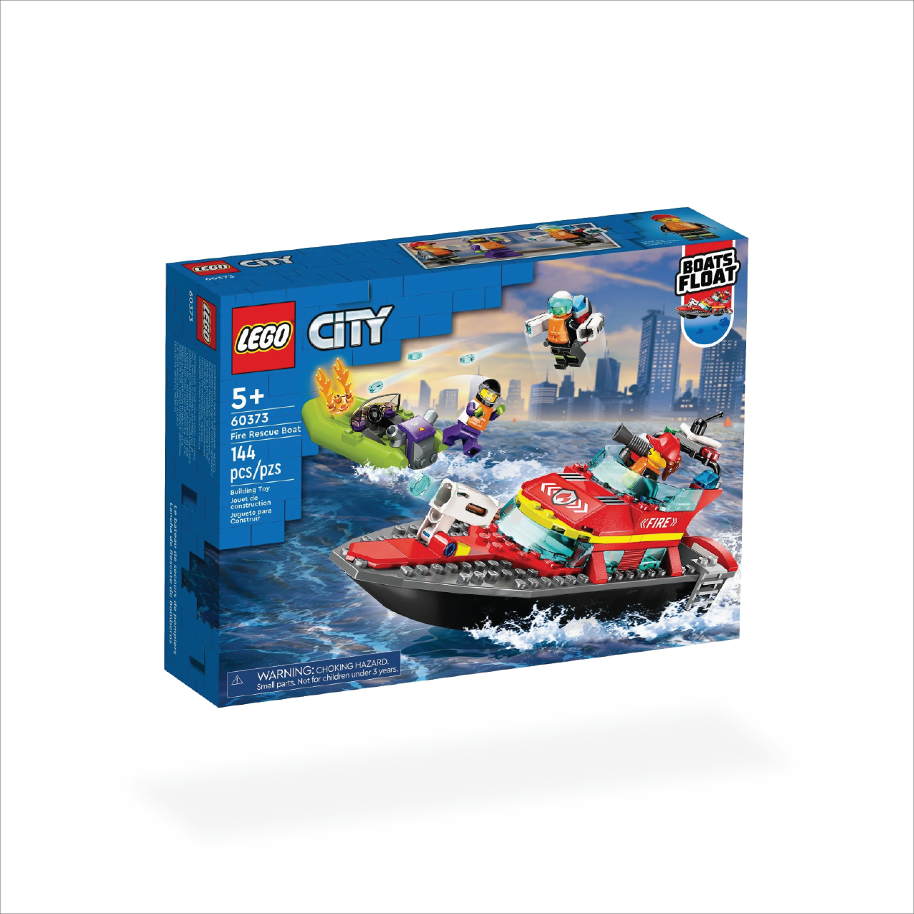 LEGO 60373 Fire Rescue Boat De Toyz Shop