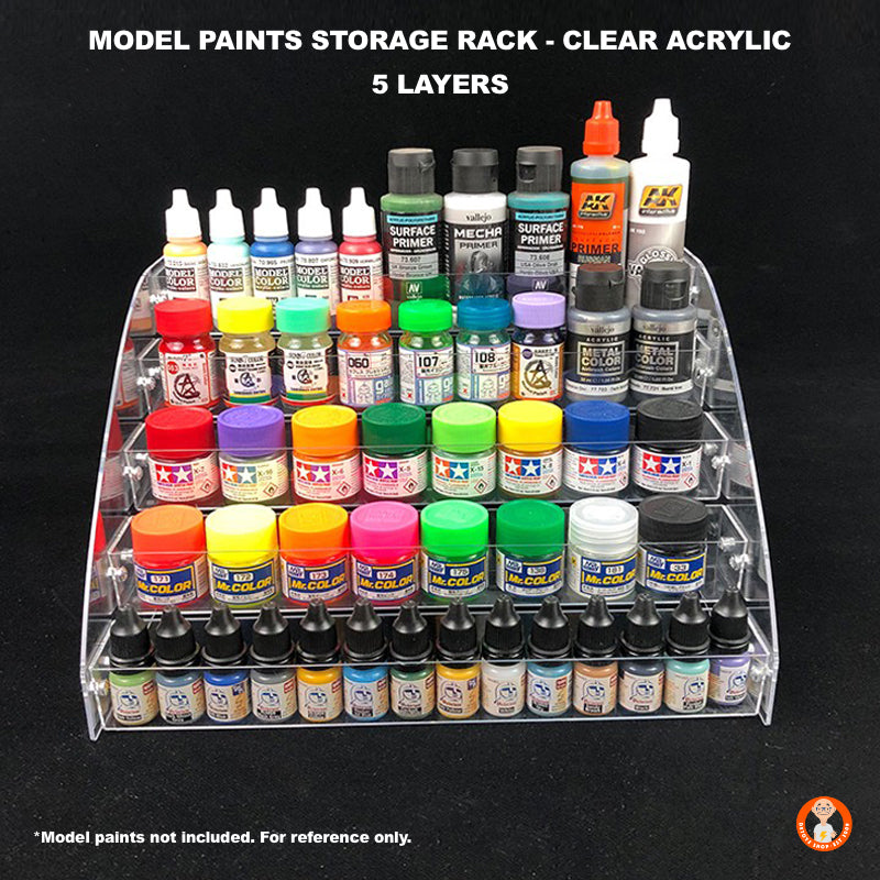 Model Paints Storage Rack - Clear Acrylic – De Toyz Shop
