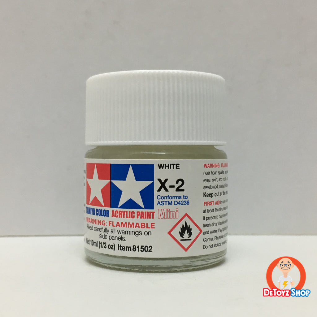 Tamiya Acrylic Color X-2 White Gloss (10ml)