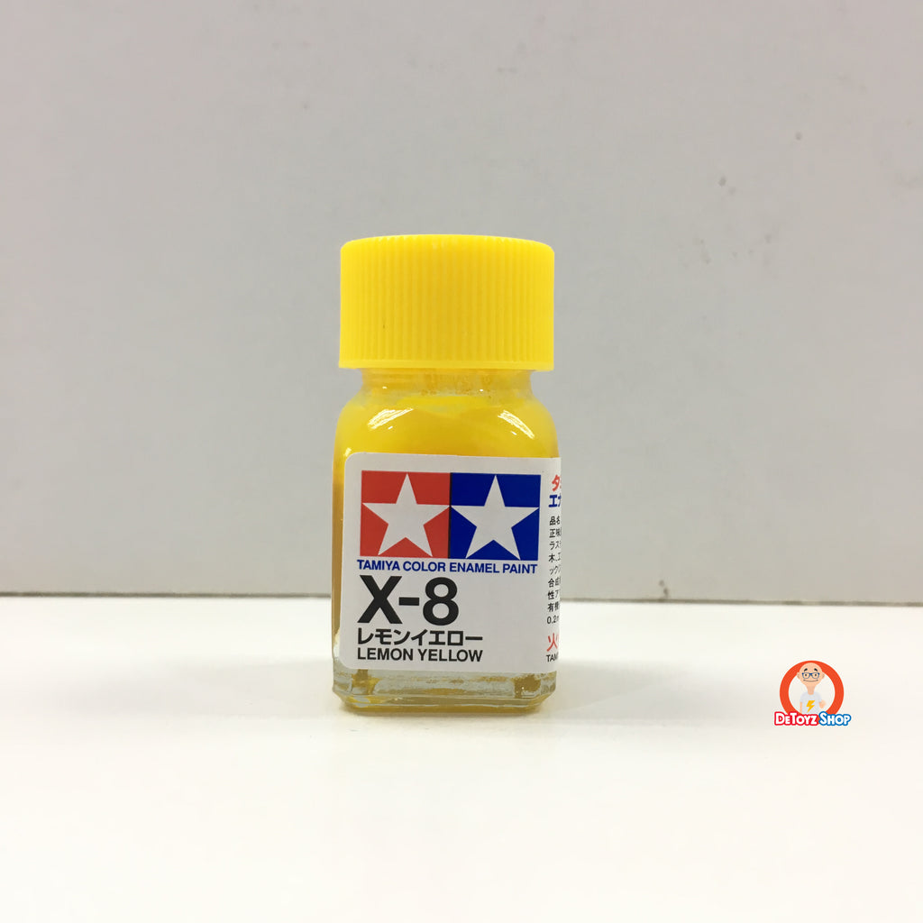 Tamiya Enamel Color X-8 Lemon Yellow Gloss (10ml)