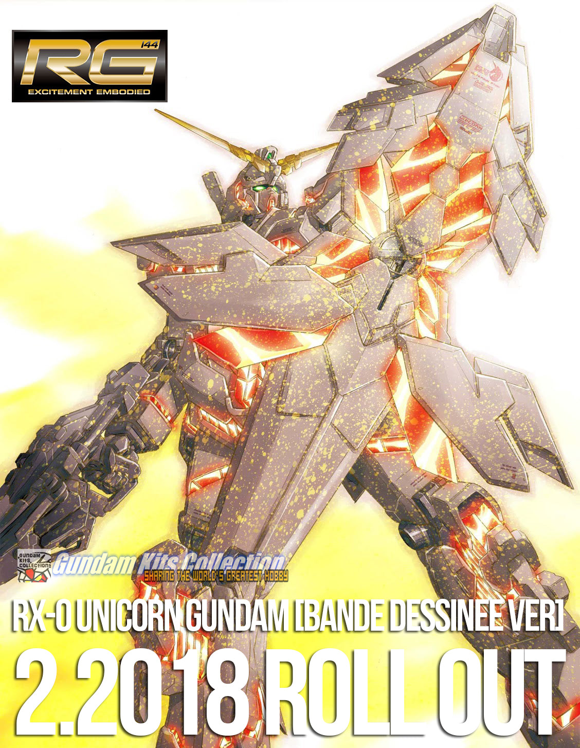 RG 1/144 Unicorn Gundam (Bande Dessinee Ver.)